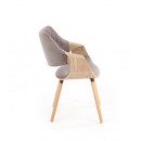 Стул HALMAR K396 дуб светлый/серый